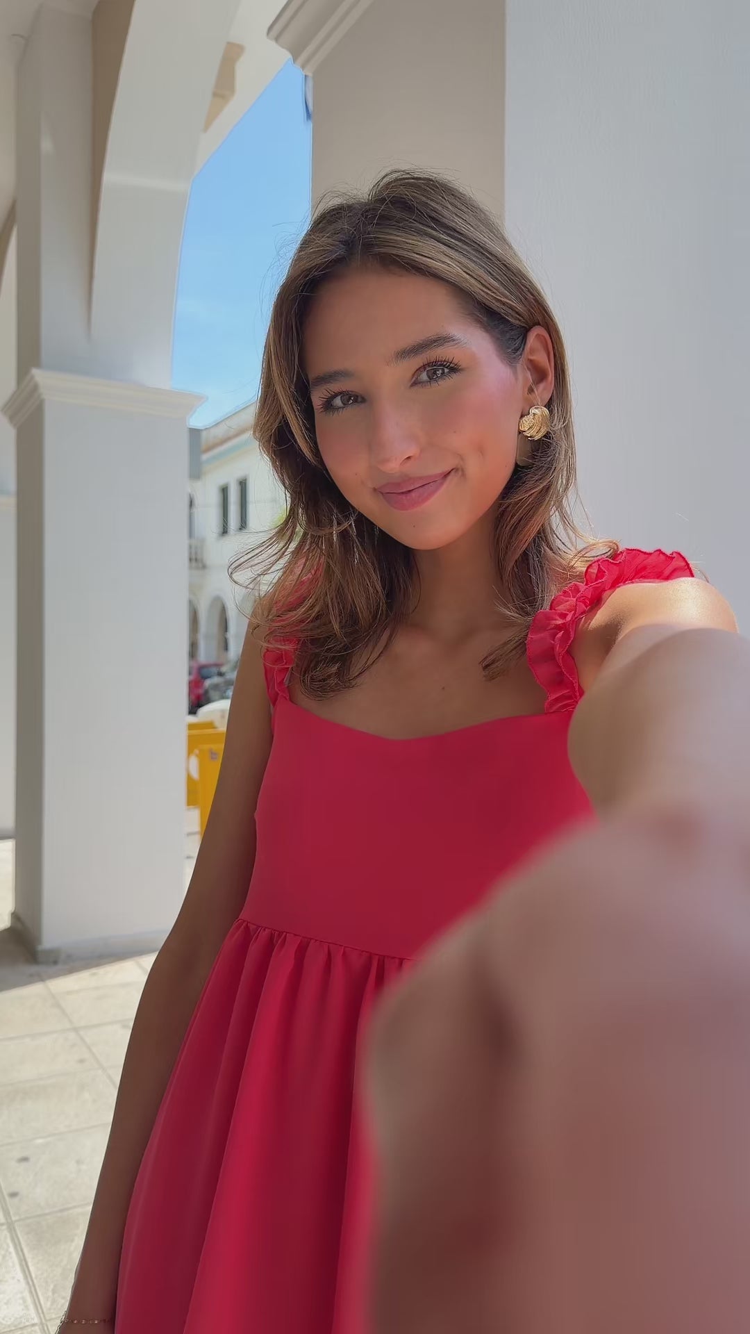 "Maisie" dress coral