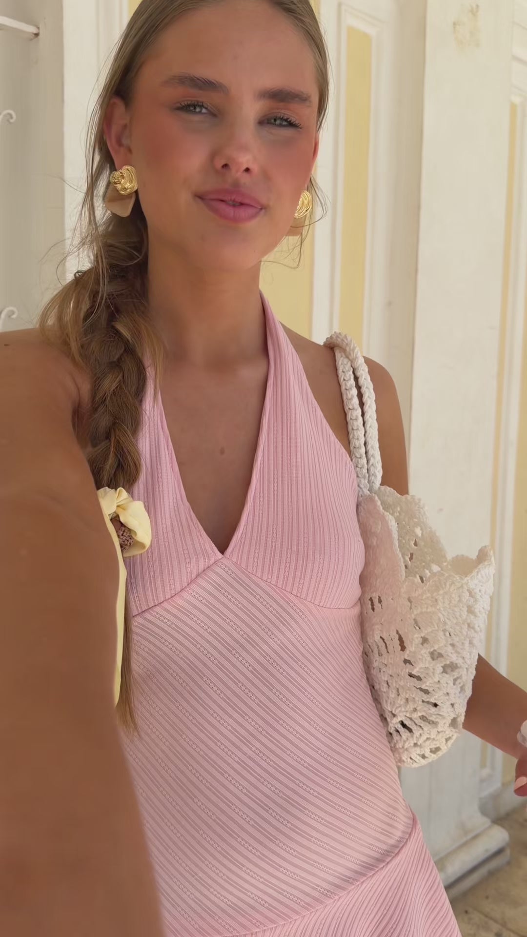 "Chiara” dress pink