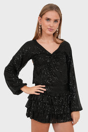 "Roxy" top black