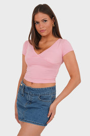 "Viv" top rosa