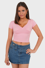 "Viv" top rosa