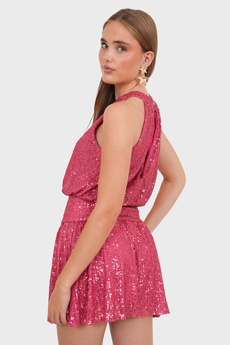 "Madison" dress bright pink