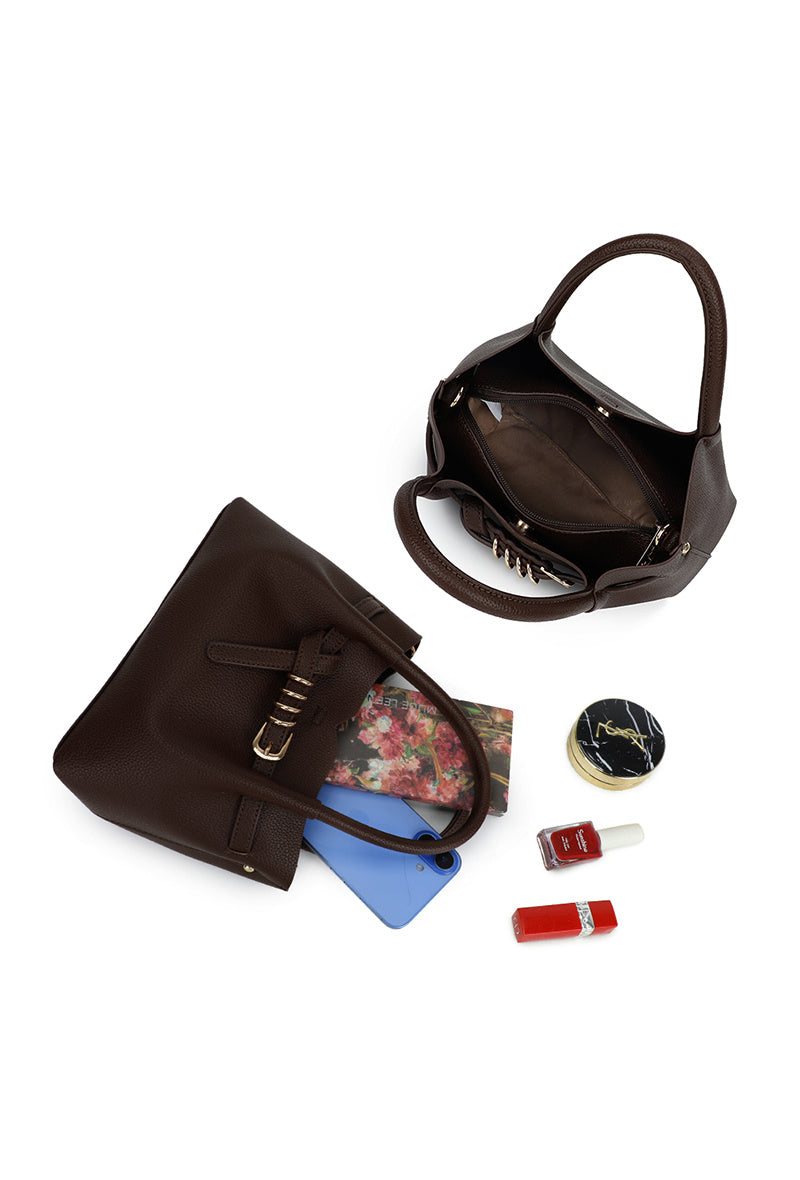 "Mia" bag dark brown