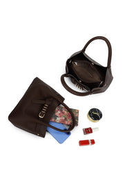 "Mia" bag dark brown