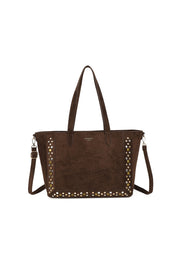 "Reese" stud bag brown