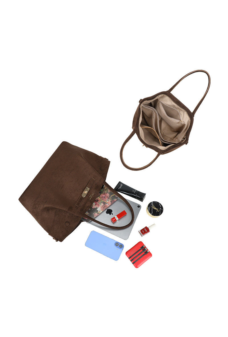 "Mila" bag dark brown