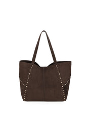 "Stud" bag brown