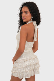 "Spark" skirt champagne