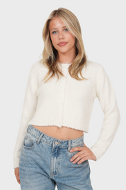 "Evelyn” cardigan white