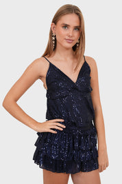 "Spark" skirt navy