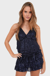 "Spark" skirt navy