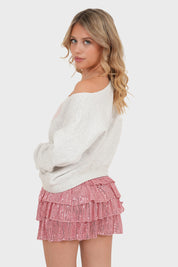 "Spark" skirt pink