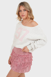 "Spark" skirt pink
