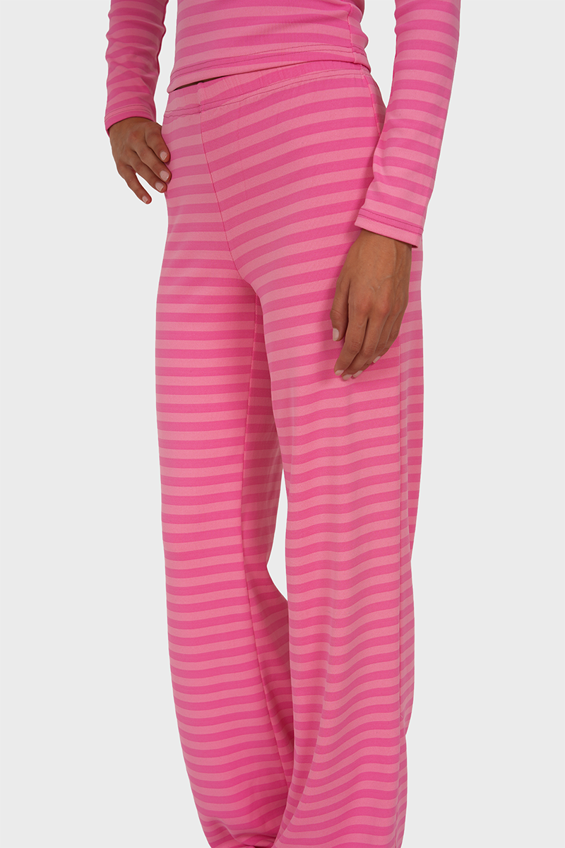 "Tessa” pants striped pink