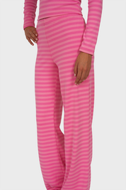 "Tessa” pants striped pink