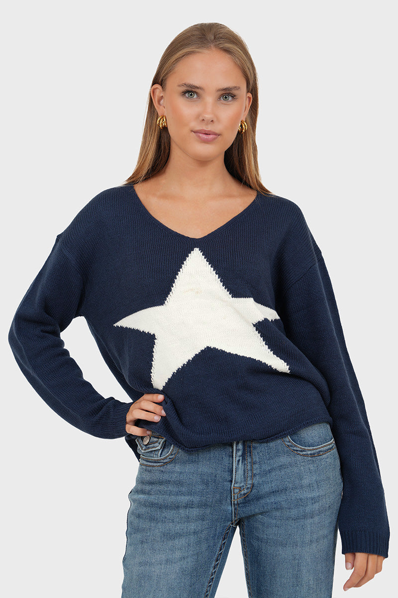 "Starlit" sweater navy (pre-order)