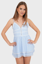 "Ulu Dress Blue + Ivory Dress White" - 10 aug