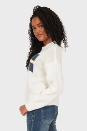 "Sweden” flag sweater white
