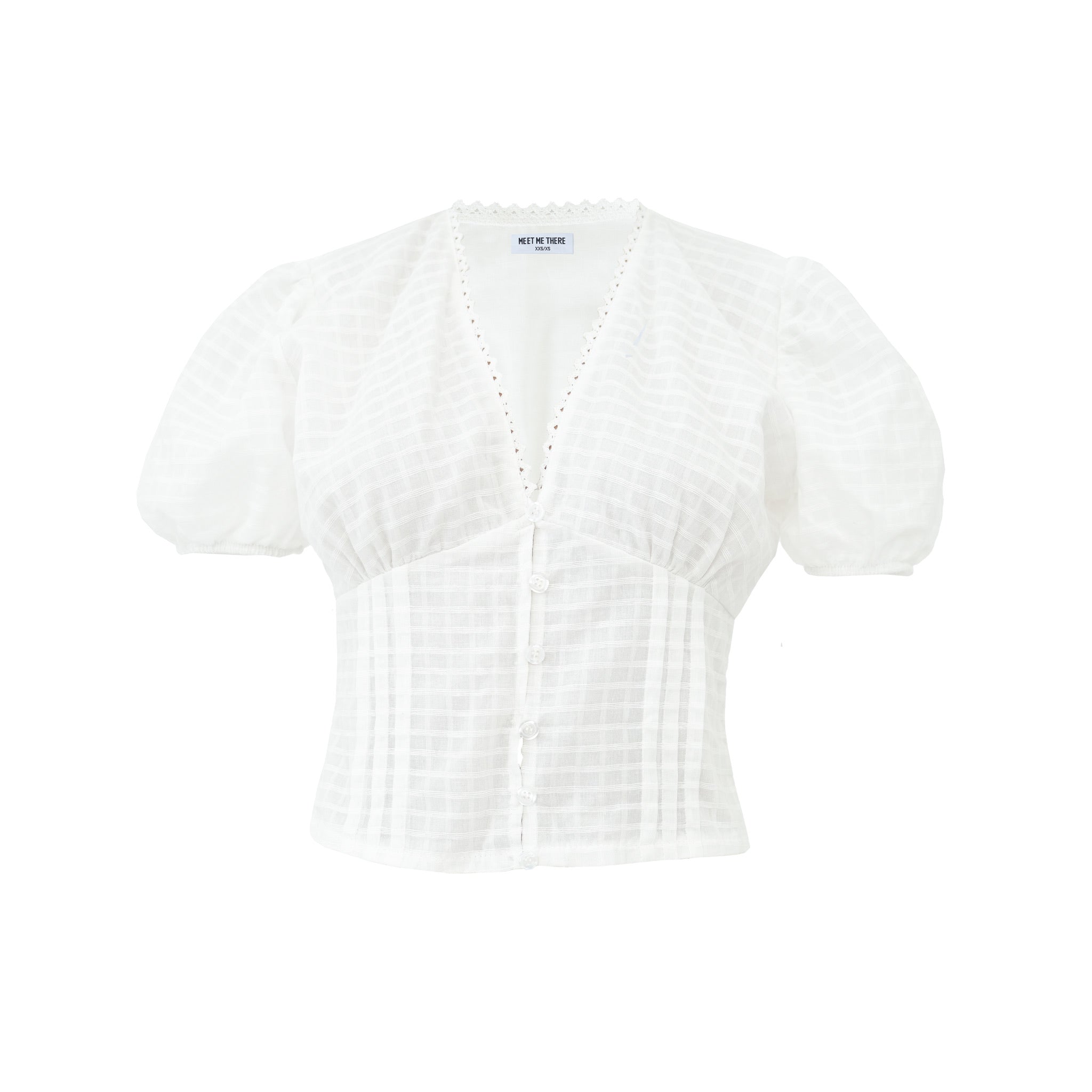 "Skye" blouse white ( PRE ORDER )