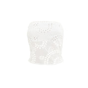 "Lisbon" top white