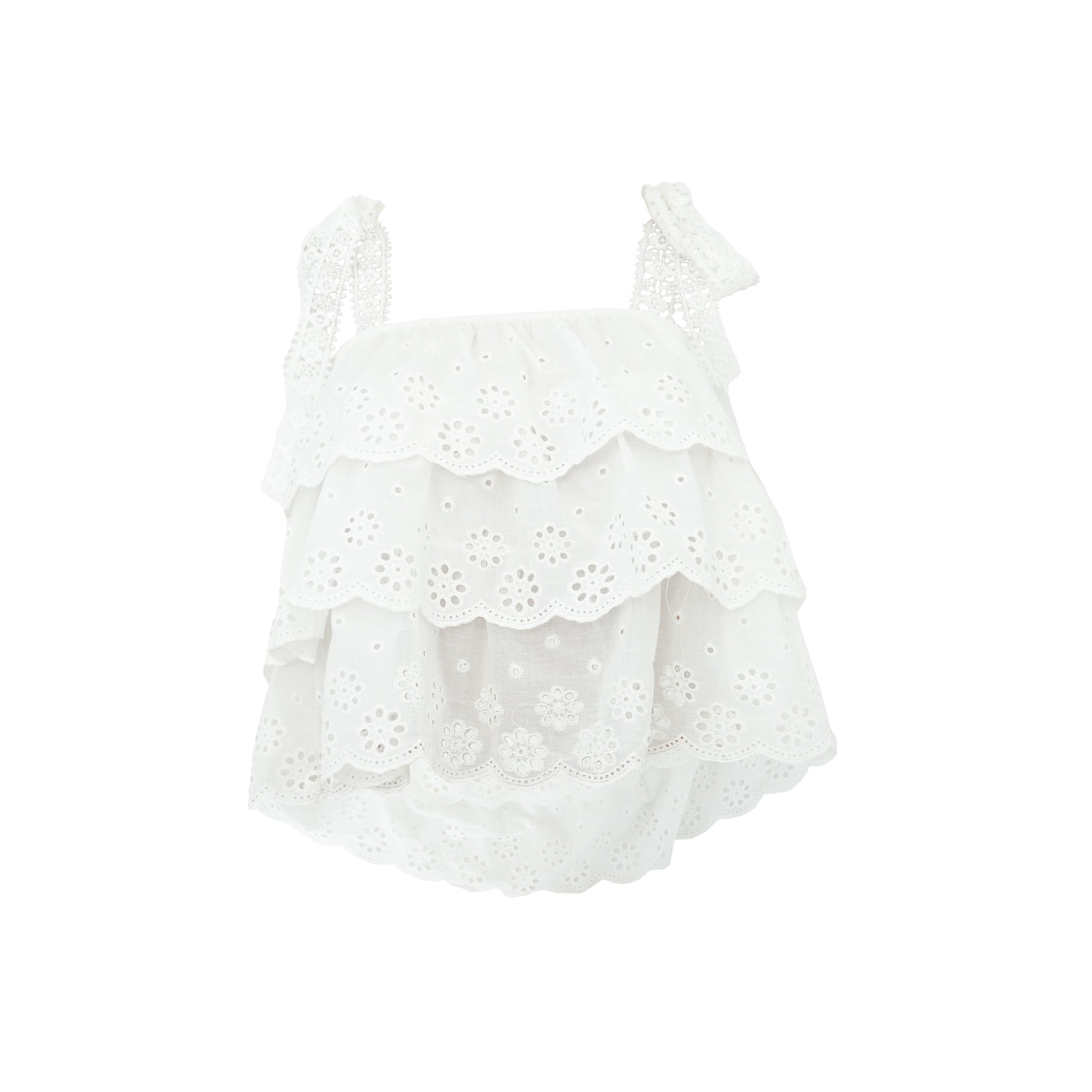 "Summerlight" top white