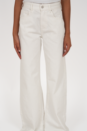 "Wide" leg jeans white tall