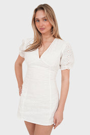 "Carly" dress white