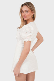 "Carly" dress white