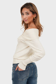 "Hannah" sweater white
