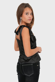 "Lucie" top black